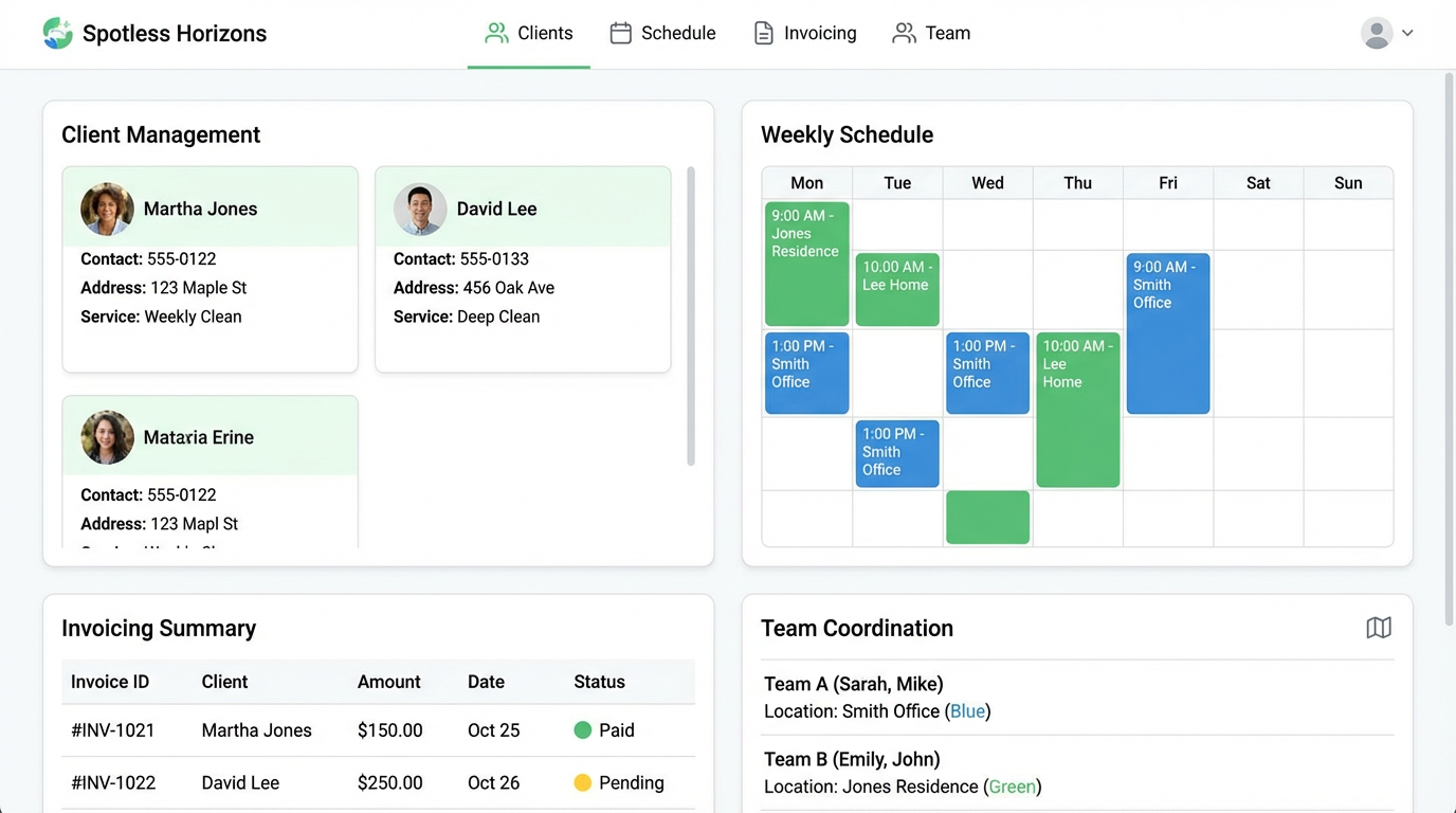 Cleaning Business Management Platform